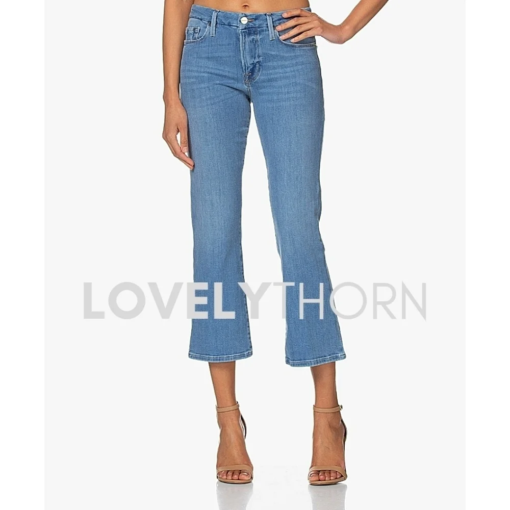 FRAME // le crop mini boot super stretch denim jeans in melville wash - Picture 11 of 13